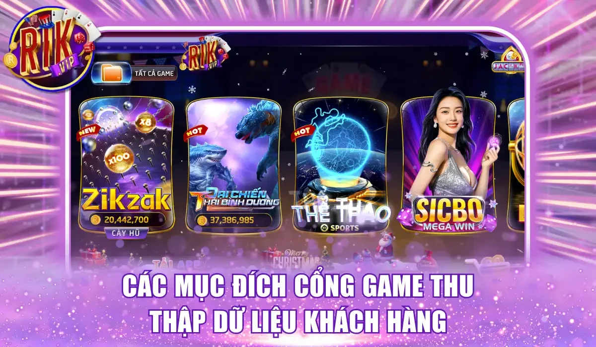 Các mục đích cổng game thu thập dữ liệu khách hàng