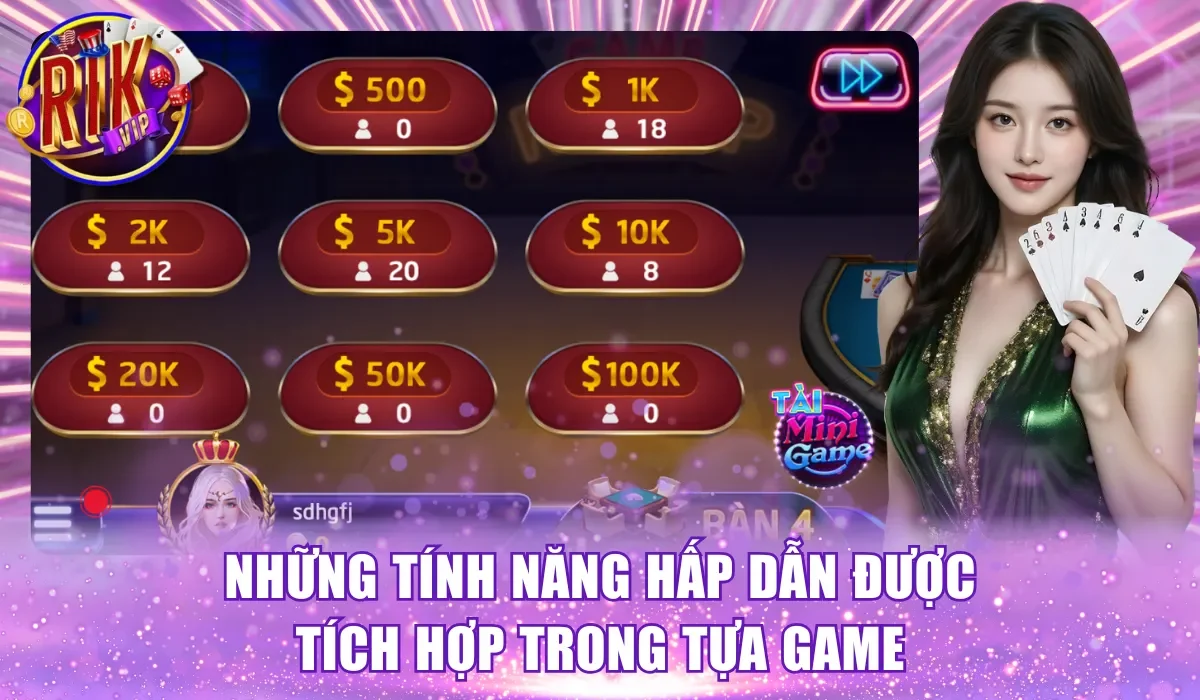 Những tính năng hấp dẫn được tích hợp trong tựa game